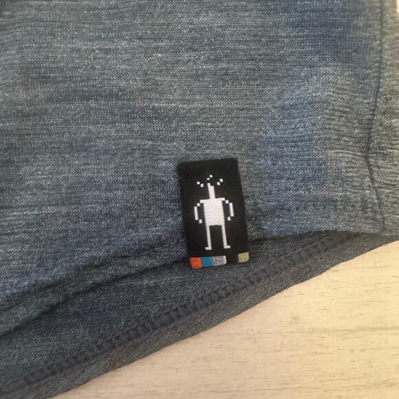 Smartwool Men's Long Sleeve Button Up Shirt Blue Heathered Gray Large - Picture 4 of 9